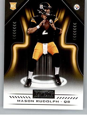 2018 Panini Playbook 110 Mason Rudolph Rookie RC RC Dookie Pittsburgh Steelers NFL Football Trading Card