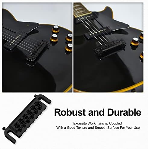 Saphue WrapAround Bridge Tailpiece Intonatable Combo Bridge Tailpeece за електрична гитара со цврсто тело