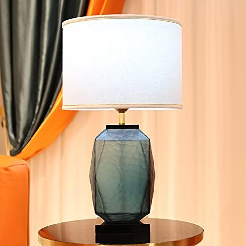 Fksdhdg обоена стаклена маса за ламба за декорација на плексиглас уметност едноставна спална соба дневна соба за кревет ламби