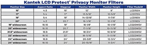 Кантек ЛЦД го заштити Делукс филтерот за приватност за 24-инчни монитори на широк екран
