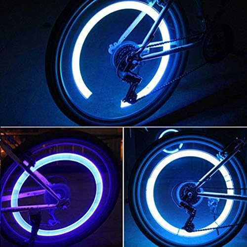 Вклучени светла на LED тркала со пакувања со батерии - Вклучени батерии - Вентила за велосипеди за велосипеди, матична светлина,