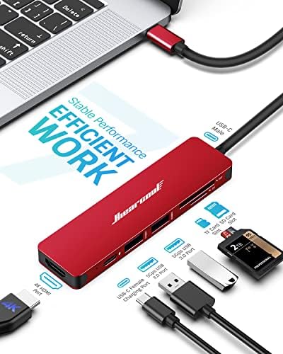 Hiearcool 7IN1 USB C Адаптер, USB C Центар-