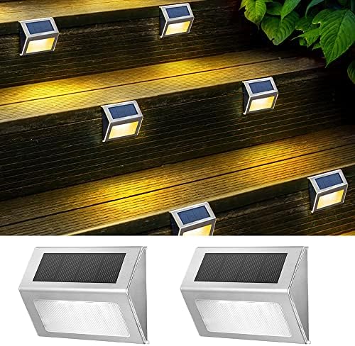 Maotopcom соларни светла на отворено, не'рѓосувачки челик соларна палуба за палуби за палуби за внатрешен двор, патека за патека