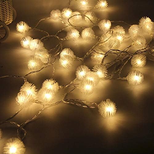 Landua LED LED Fairy gritедлион светло дома украс виси самовила жица светло глуварче во облик на завеса за завеси, свадба на отворено