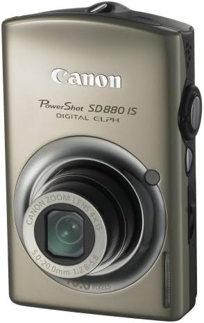 Канон PowerShot SD880IS 10MP дигитална камера со стабилизиран зум на оптичка слика со широк агол од 4x