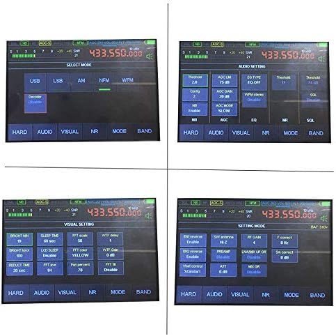 Приемник од 50kHz-2GHz Malahit DSP SDR регистриран шунка убав звук со 3,5 инчи допирен LCD екран