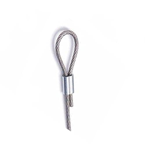 AccessBuy 3/16 Алуминиумски ракави за прицврстување на јамка, ракави со жица со јаже, алуминиумски ракав за стегање, кабелски прегратки