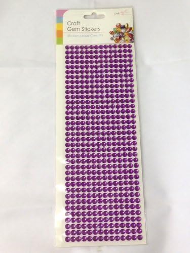 Виолетова уметничка занаетчиска картичка за правење скапоцени камења 504 скапоцени камења