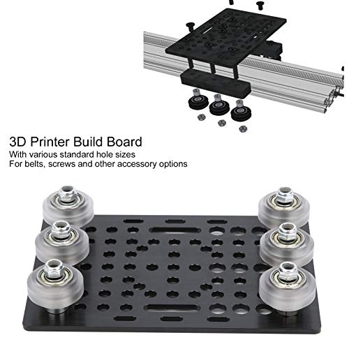 Изградба на 3Д печатач, v Тип на градежни плочи од плоча, алуминиумски материјал, црн анодизиран третман, додатоци за 3Д печатач, за секој