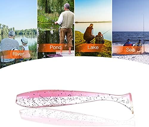 50 парчиња риболов мами додатоци за риболов за опрема за слатководни и солена вода, еколошки меки пластични риболов мами за бас, слот
