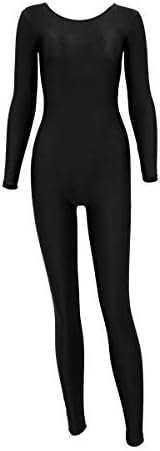 Долга ракав за возрасни Aoylisey Plus Size unitard for Women One Piece Dance Bodysuits 1201