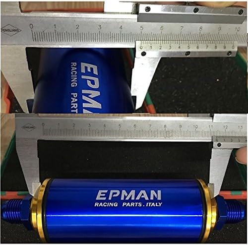 Epman Universal 100 микрони виолетова 8,6 mm алуминиум со висок проток на гориво вметнете бензински филтер автомобил TR-OF86 виолетова