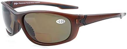 Метална рамка за очите на риболов голф велосипедизам летање на отворено бифокални очила за сонце црна +3,0