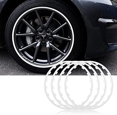 Заштита на тркала од тркала од 16-20инч за заштита на тркала за заштита на тркала за автомобили, сет од 4, легура на тркалото на раб на рабници на рабници за гуми за гуми