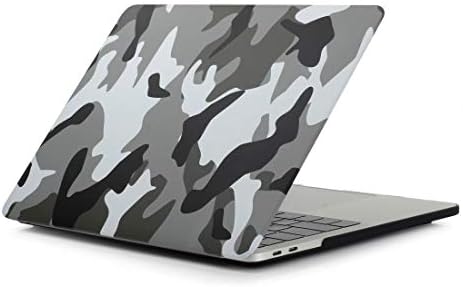 CAIFENG Телефонска покривка кутија сива маскирна шема лаптоп вода декора за компјутер за заштита на компјутер за MacBook Pro 15.4 инчи