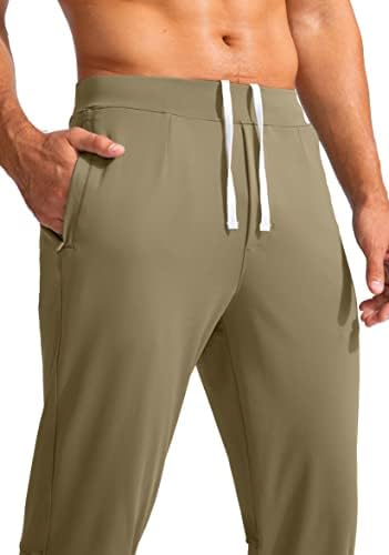 G Постепени машки голф џогери панталони со џебови од патенти се протегаат џемпери тенок фит панталони џогери за мажи кои работат трчаат