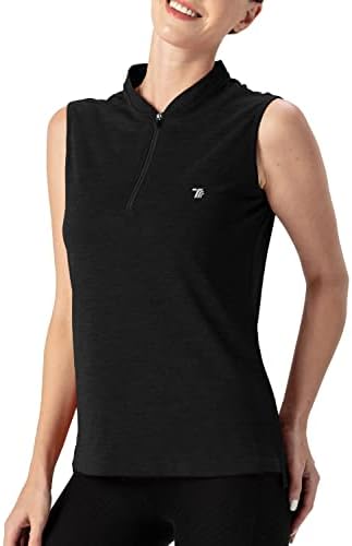 Gopuneенски женски кошули без ракави Брзи сув патент без активен тениски тениски маици со активна облека