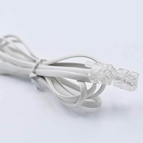 Pulabodurable2-core Телефонска жица со жица Телефон Телефонски кабел 6p2c Телефонски додатоци за телефонски 2 метри