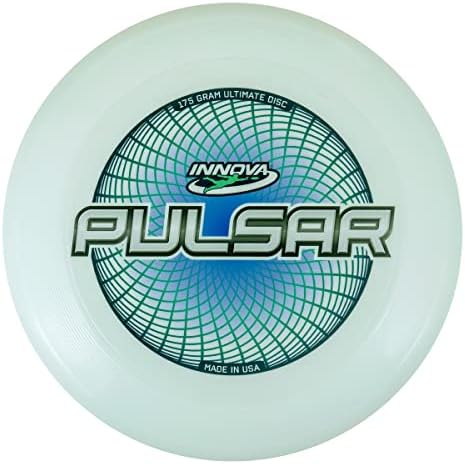 Innova Discs Innova Innmold Glow Pulsar Ultimate Disc 175G - Ultimate Frisbee, Catch Frisbee, сјај во темниот фризби