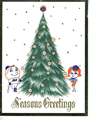 Сопственик на anоан Пејсон Метс потпиша автограм за Божиќна картичка во 1960 година