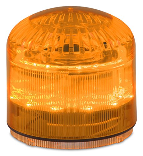 Федерален сигнал SLM600B рационалиран модуларен комбинација LED/звук, сина, потребна база продадена одделно, поликарбонат