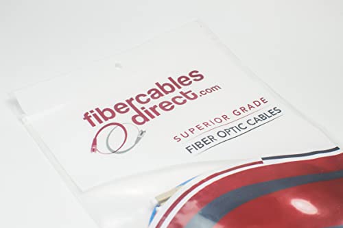 FiberCablesDirect 24PK 3M OS2 LC LC LC единечни кабли за лепења од влакна - 24 пакувања | Дуплекс 9/125 LC до LC SingleMode Jumper