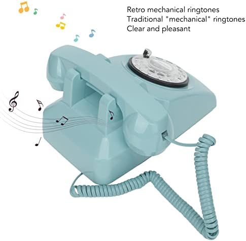 Rotary Fildline Retro Telephone, класичен телефонски телефон во стилот во 1960 -тите, телефонски телефони со стари стил со