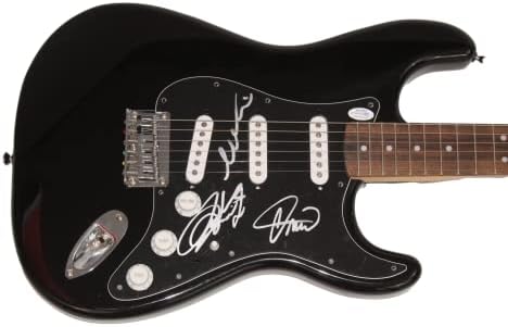 Грета Ван Флота Бенд потпиша автограм со целосна големина Црна Фендер Стратокастер Електрична гитара W/ Autographcoa ACOA автентикација