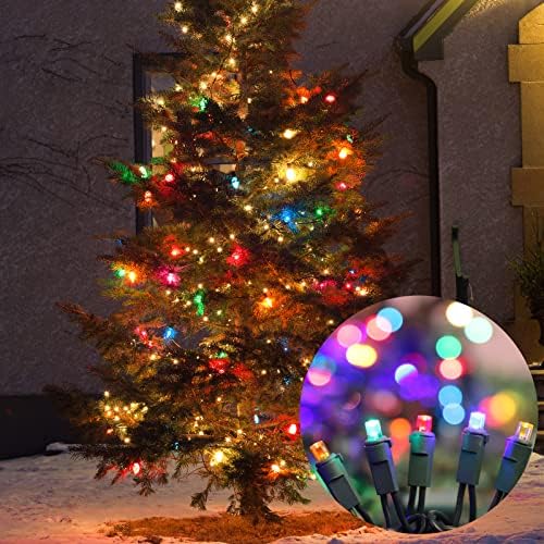 Brigmон ламбам со повеќебојни агол предводени божиќни светла, броење од 64,8 стапки 300, пакет од 3 жици 21,9 стапки 100 светла UL