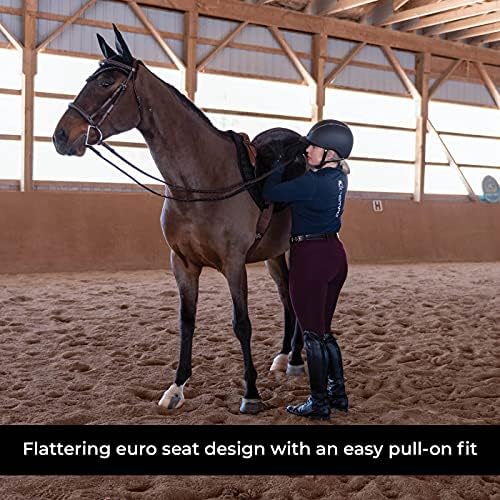 Elation Red Label Sport Sport Breeches, Лесно влечење на Breeches за жени-анти-лизгачки силиконски колено зафат на коњи