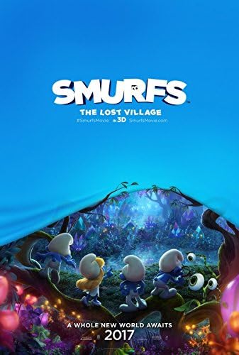 Smurfs The Lost Village 11 X17 D/s Оригинален промо филм Постер 2017 Игри на грб