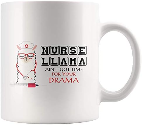 Медицинската сестра Панвола Лама нема време за вашиот драмски подарок кригла смешни медицински сестри подарок среќен медицински сестри