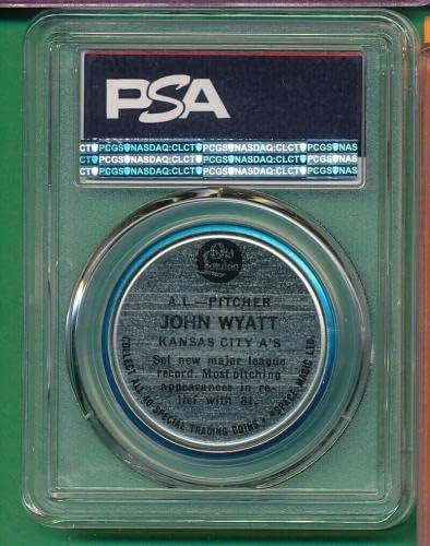 Cerulean PSA 8 nm -Mt John Wyatt 1965 Old London Coin оценет гроздобер метал *TPHLC - MLB Photomints и монети