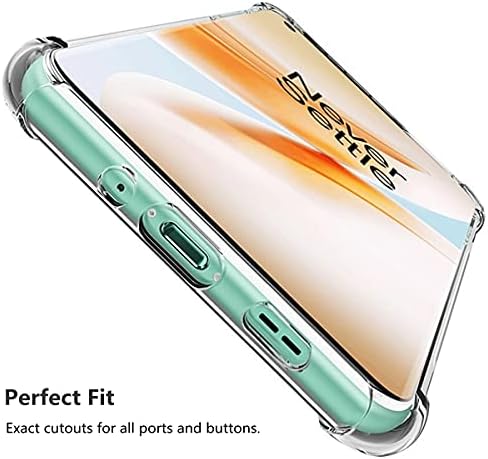 Icovercase за OnePlus 8 Case Cless [Не е компатибилен со верзијата Verizon UW], агол шок -заштитен телефонски случај мек TPU