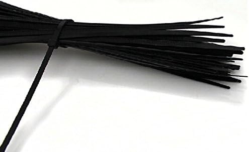 FifturedIsPlays® 6 100pk црна мрежна кабел жица најлонски кабелски кабел zip вратоврска 101720Black