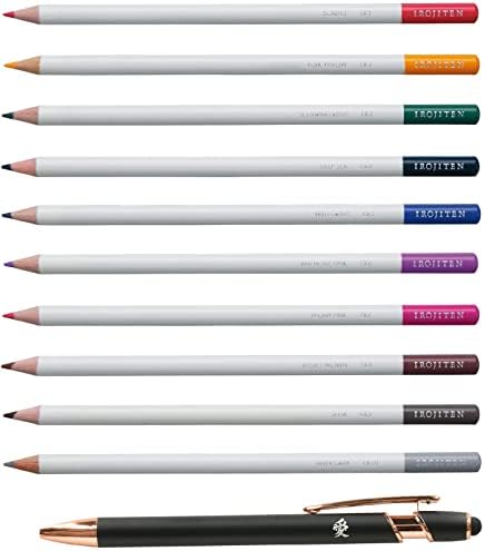 Речник во боја на молив во боја на Иројтиен Изберете поставени нови 10 бои CI-Rex10c со налепница за Loveубов во канџи, 0,35