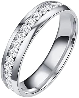 Прстени за венчавки и ангажмани замрзнати свилени образец интапиран ринстон прстен легура жени Исклучителна мода на прстен