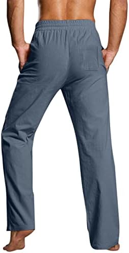 Плишана Куќа Машки Обичен Цврст Панталон Кратка Целосна Должина Директно Панталони Краток Џеб Со Врвки Модна Панталона Голема Куќа