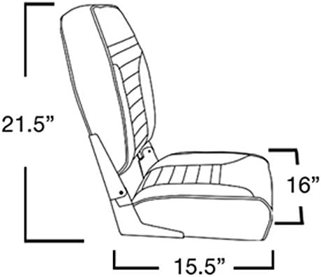Спрингфилд 1040661 сива/сина економија преклопувајќи висок стол на задниот дел