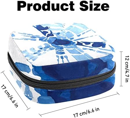 Санитарна торба за складирање на салфетки, торба за период, торба за тампон, торба за шминка, апстрактна сина графити вратоврска боја