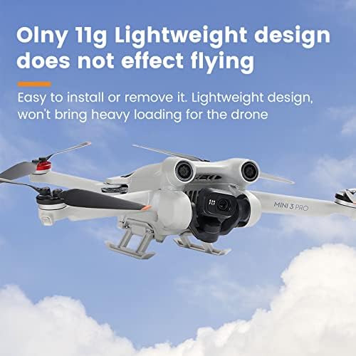 Преклоплива опрема за слетување за DJI Mini 3 Pro, 21мм висина на додатоци за заштитник на лепило за нозе