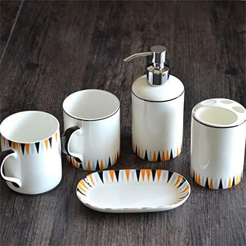 Mxiaoxia Chrushing Cup Постави керамички бања за миење постави коски за кина бања, европска чаша за миење на устата