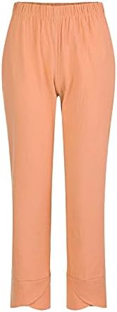 XXBR Women'sенски удобни харем палацо каприс панталони широка нога бохо печатени буги панталони памучни постелнини исечени