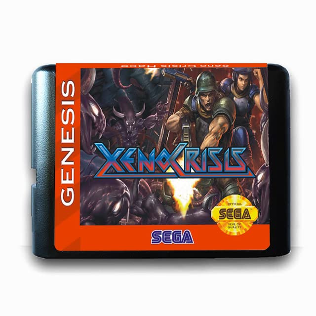 16 бит MD игра картичка Ксено криза вклучува малопродажна кутија за Sega Genesis Mega Drive
