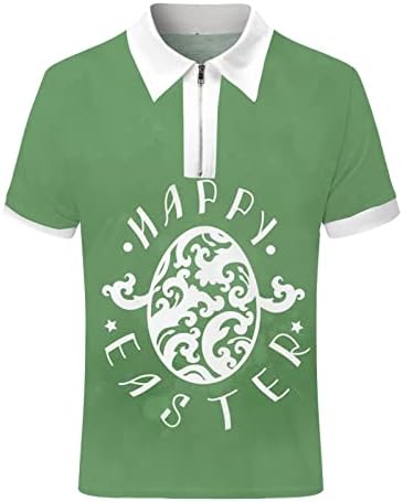 2023 година Нова машка Велигденска модна лежерна дигитална дигитална 3Д печатење лапел патент Краток ракав кошула интересна
