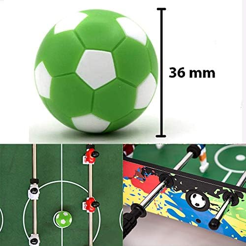 Finicco 36mm Foosball топки замена на топки за замена на топки за замена на фосбол, повеќебојни додатоци за фосбол, повеќебојни официјални
