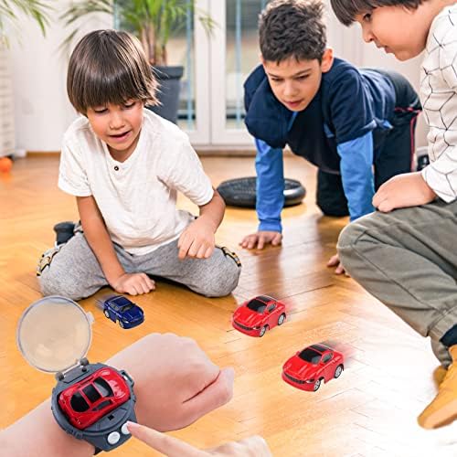 Играчки за часовници за часовници за автомобили во Ukkuer Mini RC, Mini Long Dastery Watch RC Car, Battle Watch Racing Toys Toys Kids