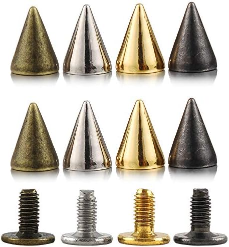 200 комплети 9,5 мм мешани шила и столпчиња комплет метални куршуми конуси шила за завртки за занаетчиски занаети брзина навртки