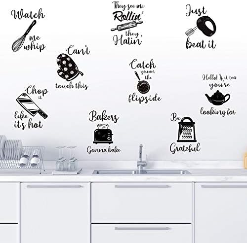 Кујнски цитати wallидни налепници кујнски букви wallидни кујнски прибор со изреки за украсување на wallидови за печење кујна за печење