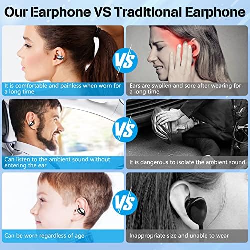 Слушалки за спроводливост на безжични ушни уши, интелигентни слушалки за намалување на бучавата, слушалки за клип, LED дигитален